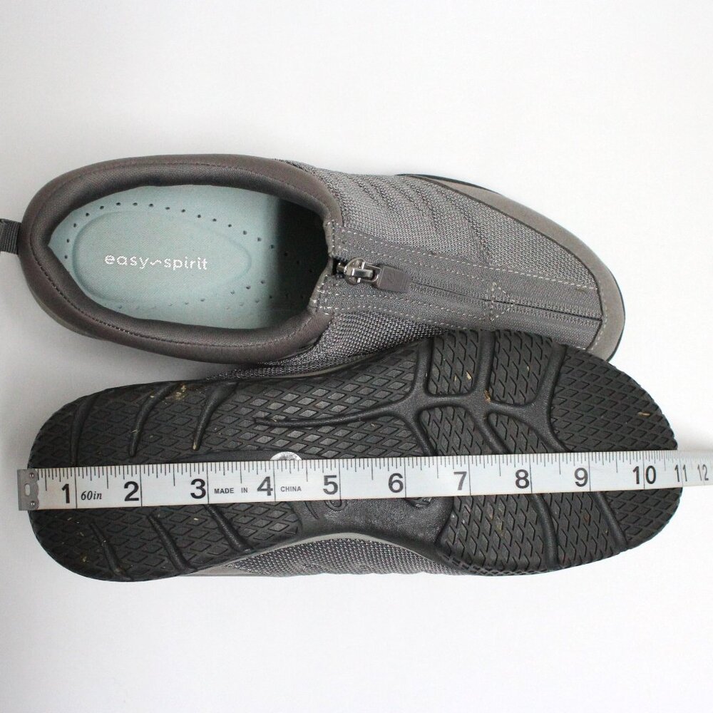 Easy Spirit Women's Size 9M Gray Zip Up Sneaker Shoe - Picture 13 of 15